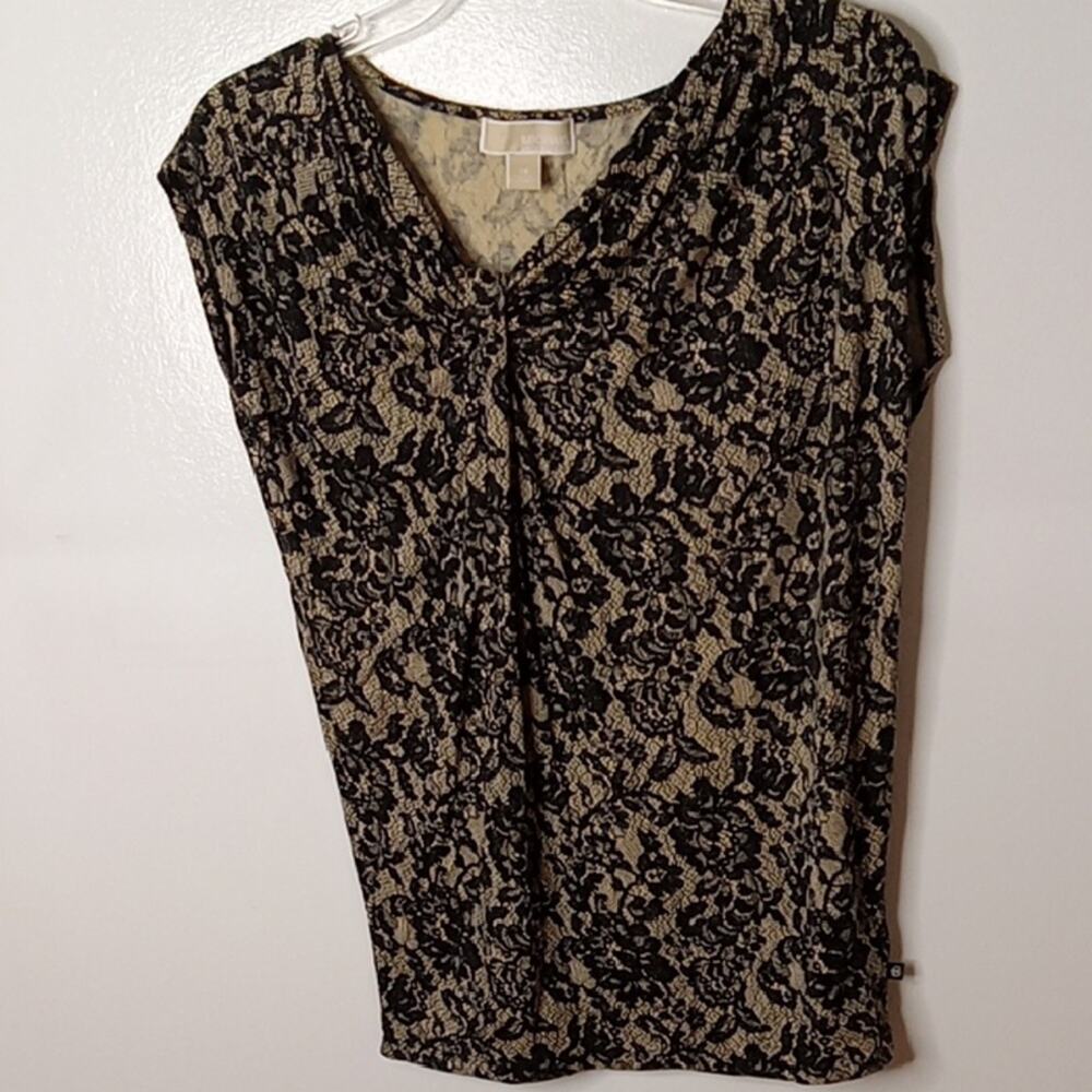 Michael Kors Women's Size XS Elegant Black Lace Top. Office. Evening out